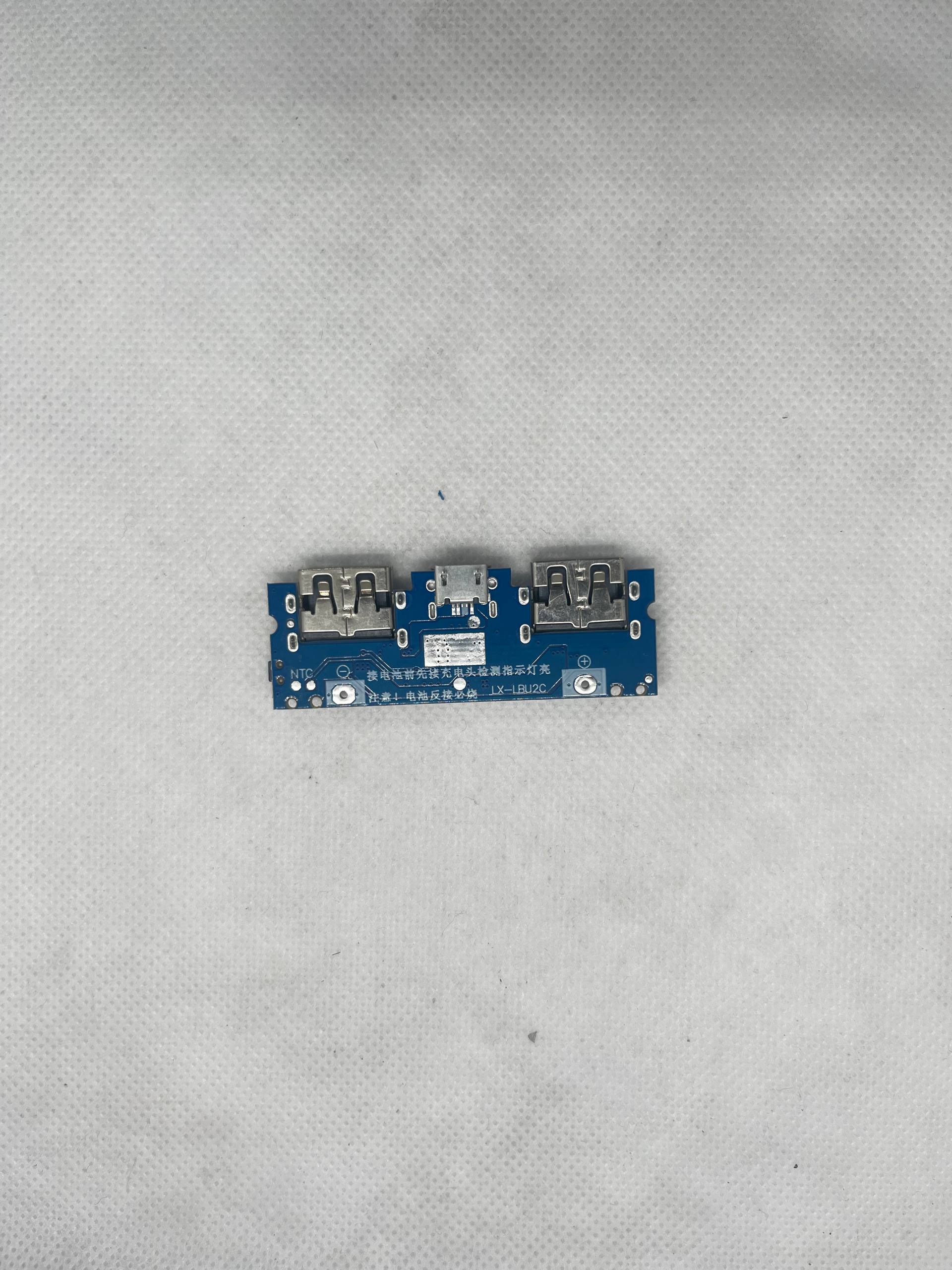ماژول پاوربانک LX-LBU2C دو خروجی USB با Type-C و Micro USB